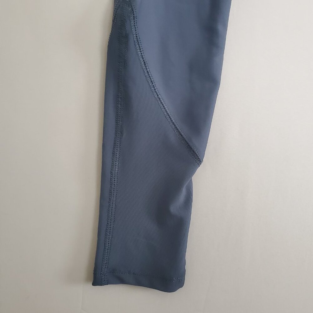 NWT Runway Active Leggings XL Quick Dry Women's Mesh Navy Running Yoga - Picture 3 of 12